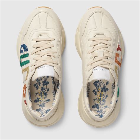 rhyton sneaker - women's gucci|Gucci rhyton sneakers women's review.